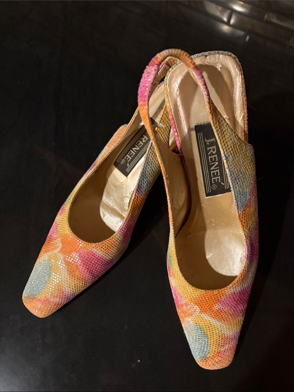 J.Renee Multicolor Slingback 2.5 inch Heels